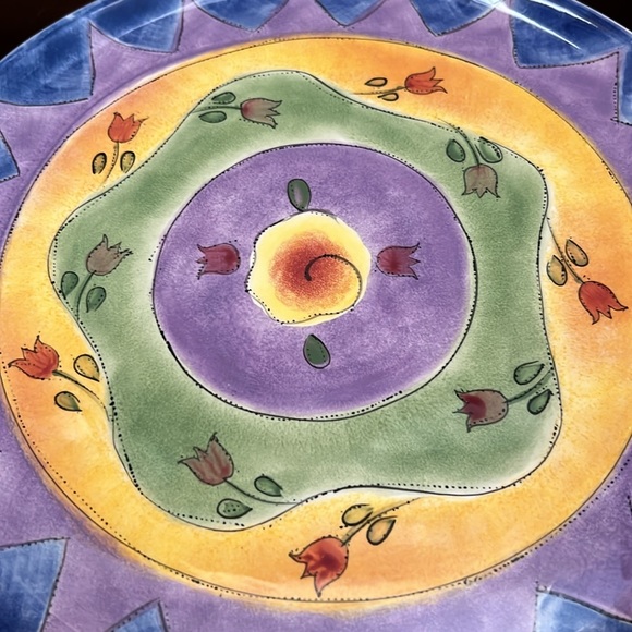 NWT Footed 12” Cake Plate in Ceramic Features The Sweet Shoppe Design by Sango - Picture 3 of 10